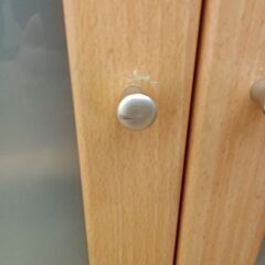 ★ジモティ割あり★  レンジ台 ナチュラル H83×D43×W59.5 クリーニング済み TK7759の画像