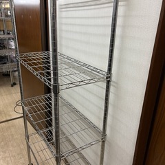 シルバーラック スチールラック メタルラック 棚 キッチンラック レンジ ⑥の画像