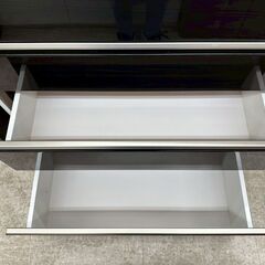 ★リユースのサカイ高崎店★TJ13723 (株)ニトリ レンジ台 黒 H95×D50.5×W120 クリーニング済みの画像