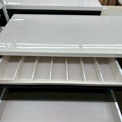 ★リユースのサカイ高崎店★TJ13723 (株)ニトリ レンジ台 黒 H95×D50.5×W120 クリーニング済みの画像