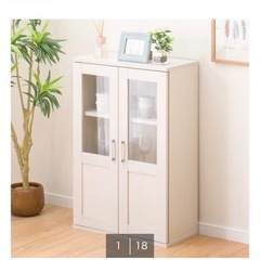 ニトリ　食器棚の画像