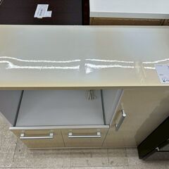 ★リユースのサカイ高崎店★TJ13724  レンジ台 白 H89×D39.5×W89.5 クリーニング済みの画像