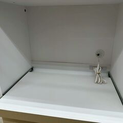 ★リユースのサカイ高崎店★TJ13724  レンジ台 白 H89×D39.5×W89.5 クリーニング済みの画像