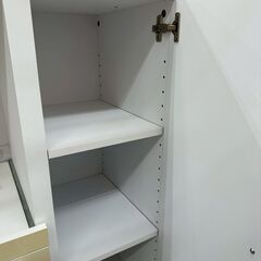 ★リユースのサカイ高崎店★TJ13724  レンジ台 白 H89×D39.5×W89.5 クリーニング済みの画像