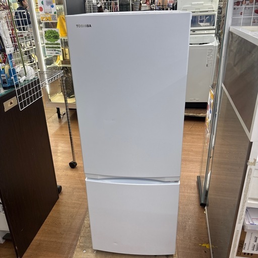☆ドリーム荒牧店☆ジモティー割引☆【クリーニング済み】TOSHIBA/2ドア冷蔵庫/GR-T15BS/153L/2022年製