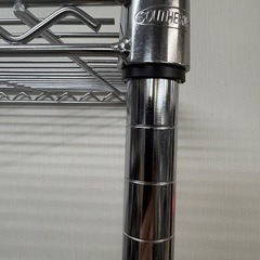 シルバーラック スチールラック メタルラック 棚 キッチンラック レンジ ⑧の画像