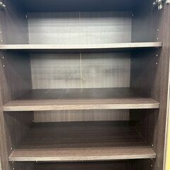 ★リユースのサカイ高崎店★TJ13726  食器棚 ダークブラウン H178.5×D39.5×W59.5 クリーニング済みの画像