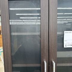 ★リユースのサカイ高崎店★TJ13726  食器棚 ダークブラウン H178.5×D39.5×W59.5 クリーニング済みの画像