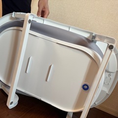 Hagmuu 折りたたみ式ベビーバス　クッション未使用の画像