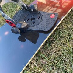 スノーボード　板（約148㎝）　ブーツ（27㎝）　ケース付き　　ステップイン　一式セットの画像