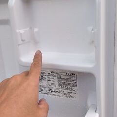 １ドア冷蔵庫　一人暮らしに。部品欠損品の画像