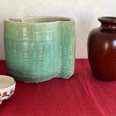 花器　華道　茶道　陶芸品　陶器　4点セット　生け花の画像