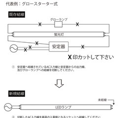 【8本セット】ＣＯＷＥＬＬ　直管LEDランプ 40形 5000K 昼白色相当 2000lm G13口金 AC100-240V 屋内用 電源内蔵 片側給電 FL12NSB3の画像