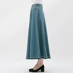 【美品】GU デニムスカートの画像