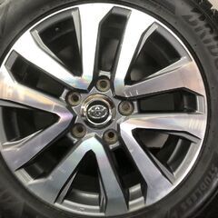 タイヤ走行短め【BS DM-V3 285/50R20】スタッドレス【トヨタ ランクル200 後期 純正ホイール 20インチ 8.5J5HPCD150+58】21年製　(STB079)の画像