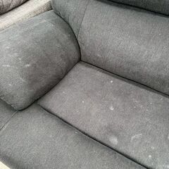 ★リユースのサカイ高崎店★TJ13734  ソファー 黒 H93.5×D88×W197 クリーニング済みの画像