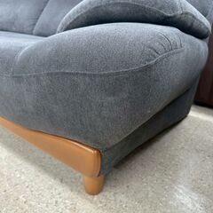 ★リユースのサカイ高崎店★TJ13734  ソファー 黒 H93.5×D88×W197 クリーニング済みの画像