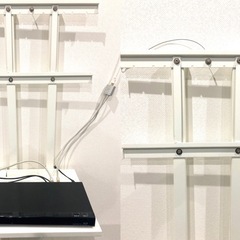 【 大型テレビ用 】テレビスタンド 自立スタンド 壁寄せ 壁掛けタイプ シャープ AQUOS アクオス レコーダー 棚付き 65インチまで対応 取り付け簡単 付属品付き 美品の画像