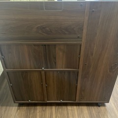 木製多目的収納棚の画像