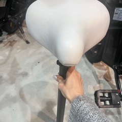 自転車サドル　ペダルグリップチェーンホワイトフルセット一万以上美品の画像