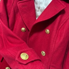 Layla Rose Pコート 赤 レッド 金ボタン ショート丈の画像