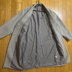 GU　チェスターコート グレーロングの画像
