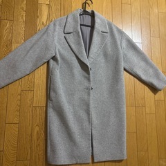 GU　チェスターコート グレーロングの画像