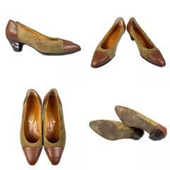 Yoshinoya ヨシノヤ パンプス スウェード ベージュ レディース 24【古着】【中古】の画像