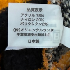 ディズニーランド ティガー 一部丈 ニット パンツ ウォーマー 110～130 の画像