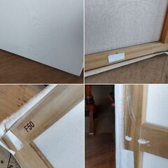 在庫2枚 張りキャンバス F50 画材　/TJ-2703 2F北奥の画像