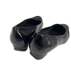 Yoshinoya ヨシノヤ パンプス エナメル/レザー ブラック レディース 24【古着】【中古】の画像