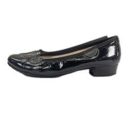 Yoshinoya ヨシノヤ パンプス エナメル ブラック レディース 24【古着】【中古】の画像