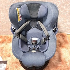 価格相談OK　チャイルドシート　ISOFIX エールベベ　AILEBEBE クルット4 oui2 デニムブルー　説明書有り　ISOFIXカバー＆パット新品に交換済　動作確認済み　アイソフィックスの画像