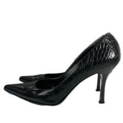 DIANA ダイアナ その他 パンプス レザー ブラック レディース 24.5【古着】【中古】の画像