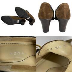 美品 REGAL リーガル 無地 パンプス スウェード ブラウン レディース 23【古着】【中古】の画像