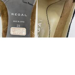 美品 REGAL リーガル 無地 パンプス スウェード ブラウン レディース 23【古着】【中古】の画像