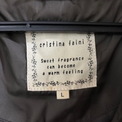 ロングコート チャコールブラウン レディース Lサイズ ダウン風 ジャンパーの画像