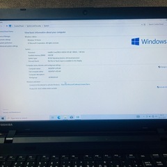 TOSHIBA/ノート/HDD 500GB/第4世代Core i3/メモリ4GB/WEBカメラ有の画像