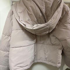 GRL グレイル ダウン コート ピンクベージュ フードつき フリーサイズの画像