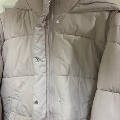 GRL グレイル ダウン コート ピンクベージュ フードつき フリーサイズの画像