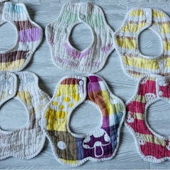 スタイ  12枚セット よだれかけ リバーシブル 大量 出産準備の画像