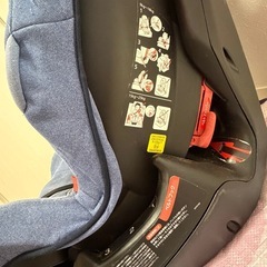 エールべべ　ジュニアシート（デニム色)の画像