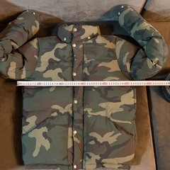 ノースフェイス ノベルティー キャンプシエラショート ダウン ウッドランドカモの画像