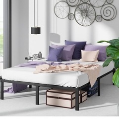 【東京近郊配送可】ベッドフレーム　黒　セミダブル　の画像