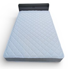 美品 ニトリ マットレス付き セミダブルベッドフレーム コンセント付きの画像