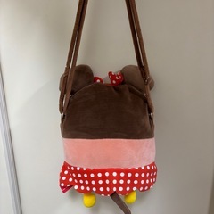 ディズニーランド ディズニーストア ツムツム ミニー ぬいぐるみポシェット バッグの画像