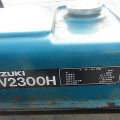 スズキ 発電機 SV2300H とりあえずエンジン始動 止まった 動作未チェック 中古品 現状品 ジャンク品の画像