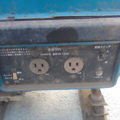 スズキ 発電機 SV2300H とりあえずエンジン始動 止まった 動作未チェック 中古品 現状品 ジャンク品の画像