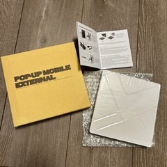 外付けDVDドライブ　CDドライブ　パソコン　白　新品の画像