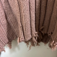 GRL グレイル ダメージ加工 ニット ピンク フリーサイズの画像